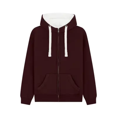 Sherpa Fleece Zip Hoodie