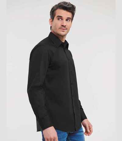Russell Athletic Collection Long Sleeve Tailored Poplin Shirt