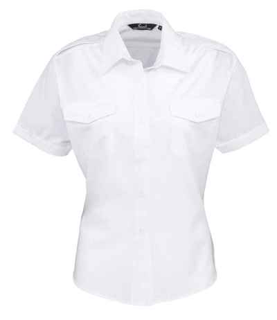 Premier Ladies Short Sleeve Pilot Shirt