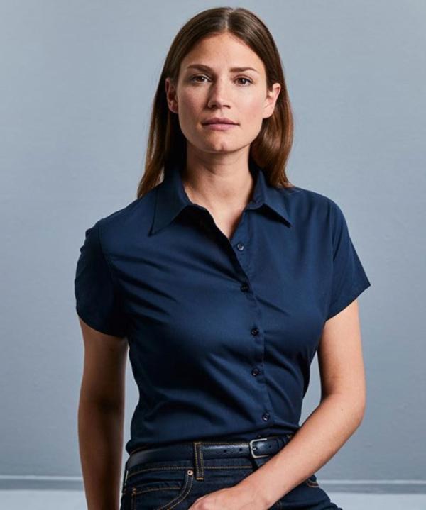 Ladies S/S Twill Casual Shirt