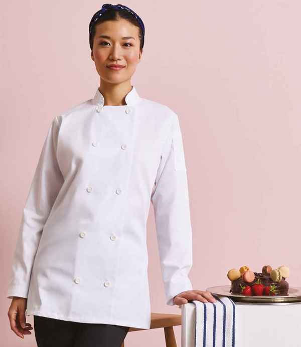 Premier Ladies Long Sleeve Chef's Jacket