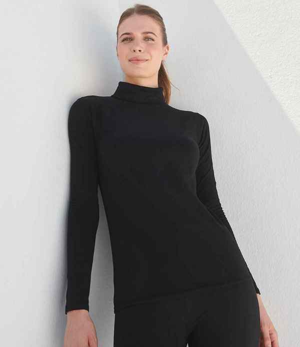 SF Clothing Ladies Feel Good Stretch Roll Neck T-Shirt