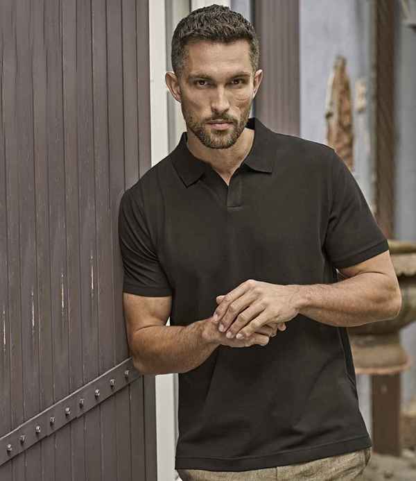 Tee Jays Luxury Stretch V Neck Polo Shirt