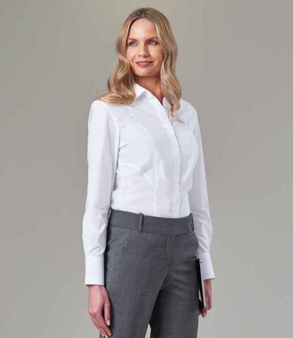 Brook Taverner Ladies Palena Long Sleeve Poplin Shirt