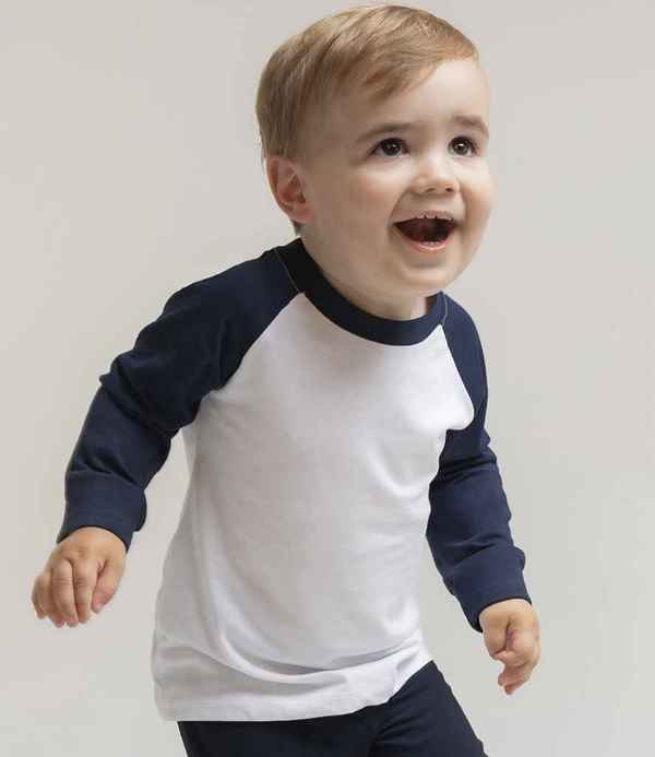 Larkwood Baby/Toddler Long Sleeve Baseball T-Shirt