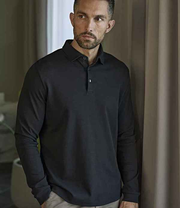 Tee Jays Pima Cotton Long Sleeve Polo Shirt