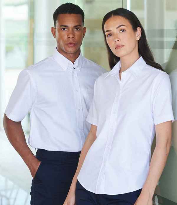 Henbury Short Sleeve Classic Oxford Shirt