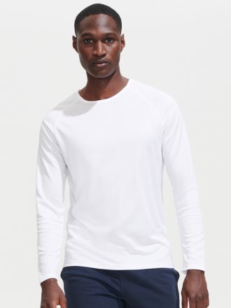 Sporty Long Sleeve Performance T Shirt