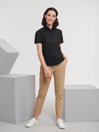 Ladies' Short Sleeve Easy Care Oxford Shirt