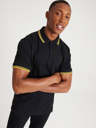 AWDis Stretch Tipped Piqué Polo Shirt