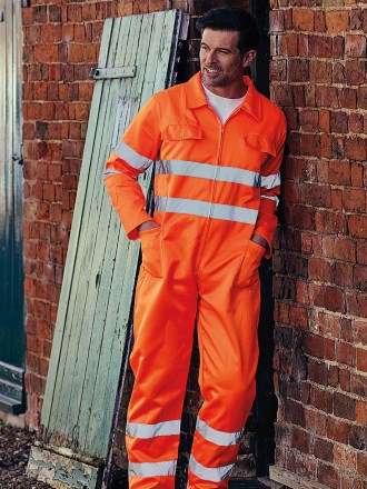 Hi Vis Polycotton Coverall