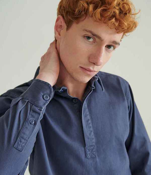 Front Row Pullover Drill Shirt