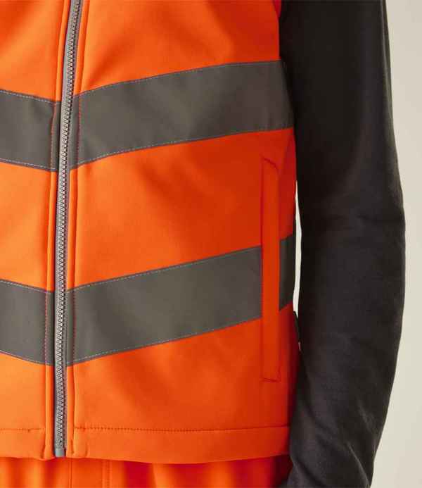Regatta High Visibility Pro Contract Ablaze Soft Shell Bodywarmer