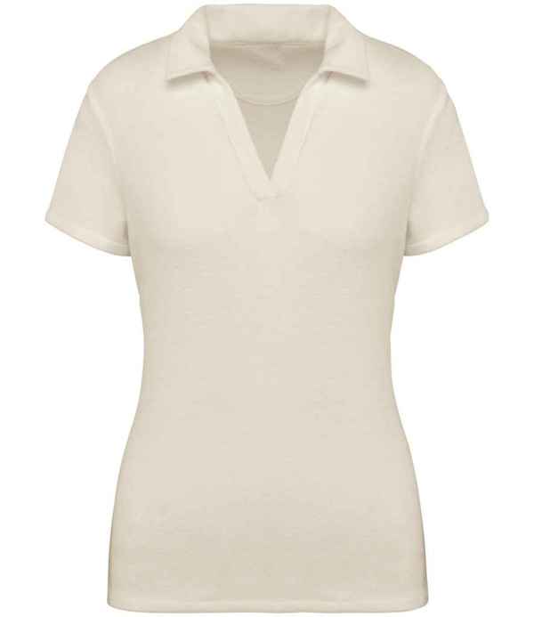 Native Spirit Ladies Terry Towel Polo Shirt