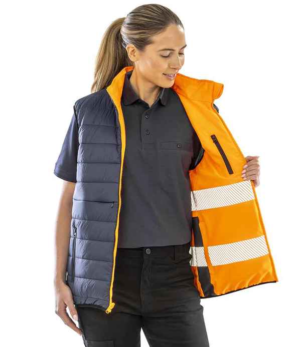 Result Safe-Guard Reversible Soft Padded Gilet
