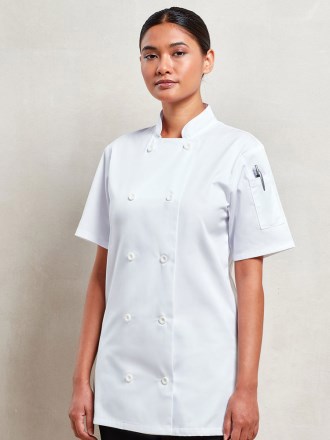 Women's Short Sleeve Chef's Jacket