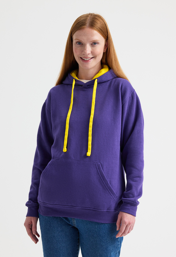 Contrast Hooded Sweatshirt 