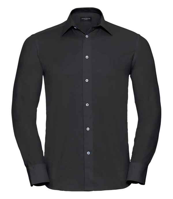 Russell Athletic Collection Long Sleeve Tailored Oxford Shirt