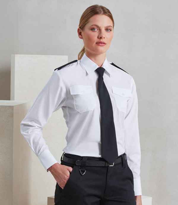 Premier Ladies Long Sleeve Pilot Shirt