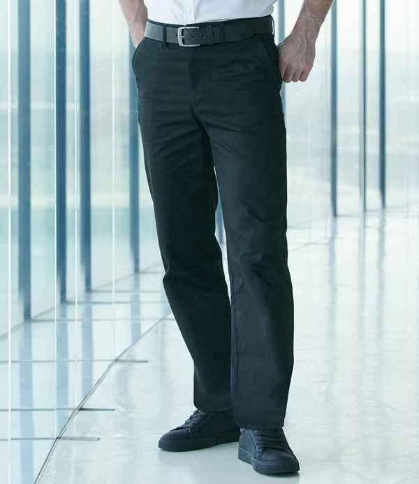 Henbury 65/35 Flat Fronted Chino Trousers