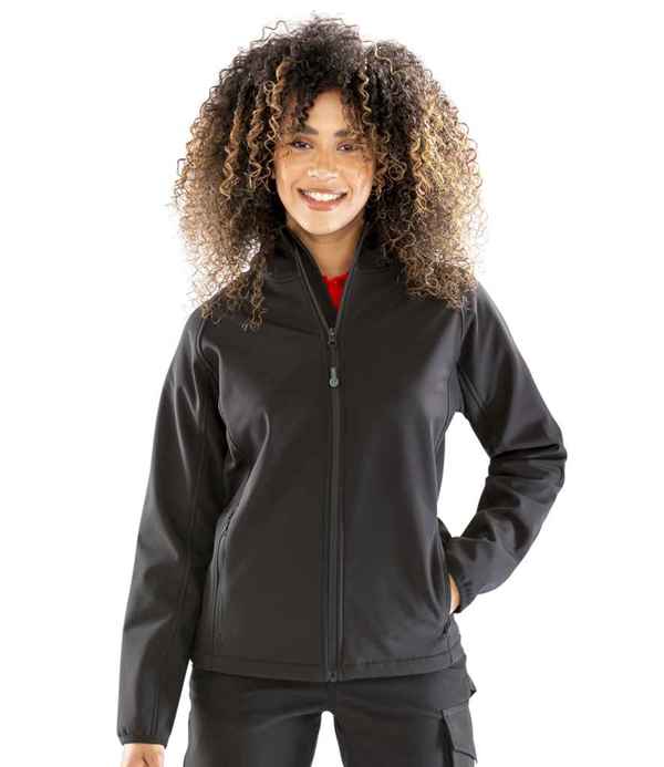 Result Recycled Ladies Three Layer Printable Hooded Soft Shell Jacket
