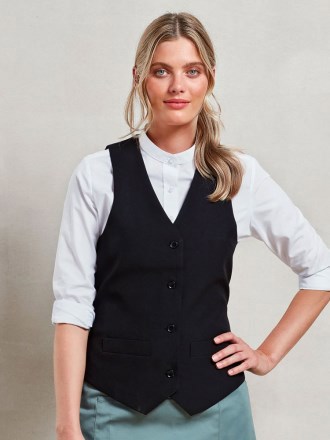 Women's Lined Polyester Waistcoat