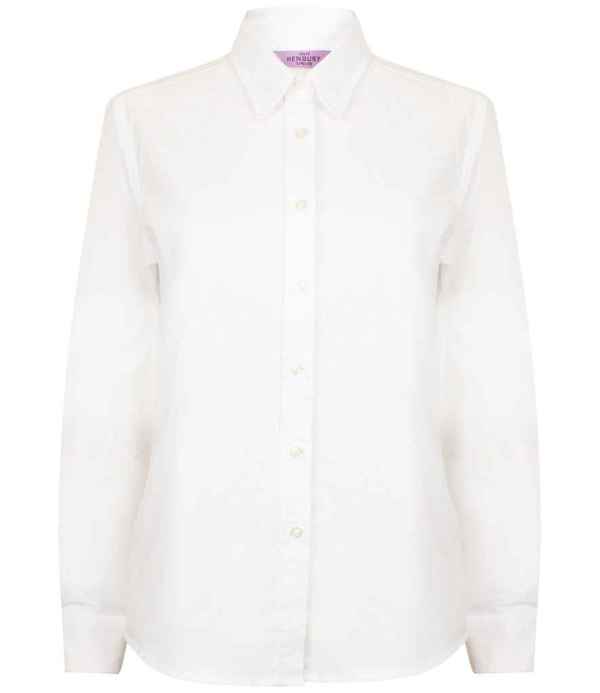 Henbury Ladies Long Sleeve Classic Oxford Shirt