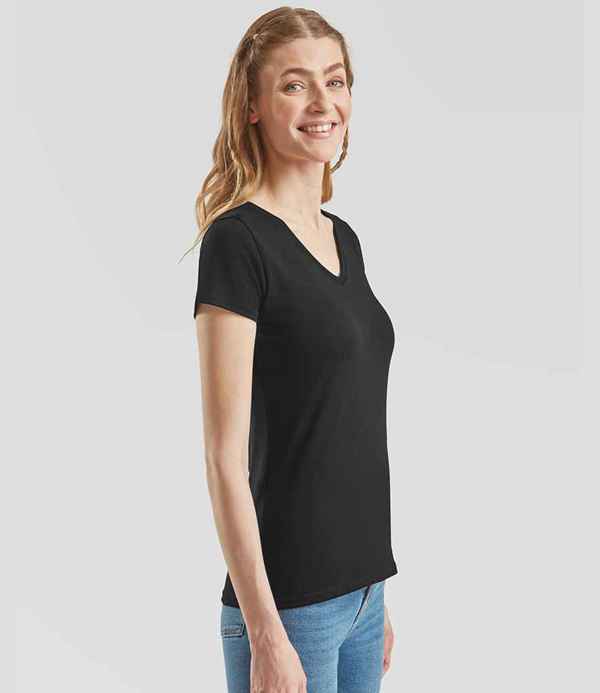 Fruit of the Loom Lady Fit Value V Neck T-Shirt