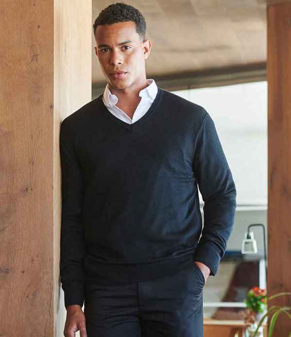 Henbury Acrylic V Neck Sweater